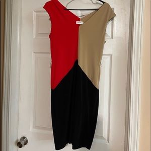 Color block Calvin Klein dress size 8